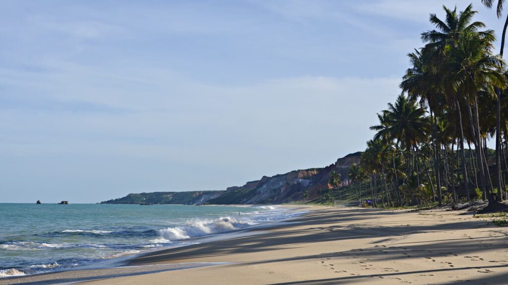 Praia de Coqueirinho na costa do Conde na Paraíba