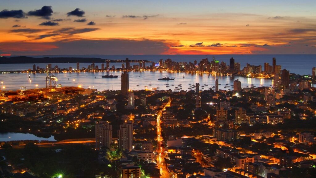 Vista de Cartagena, Colômbia